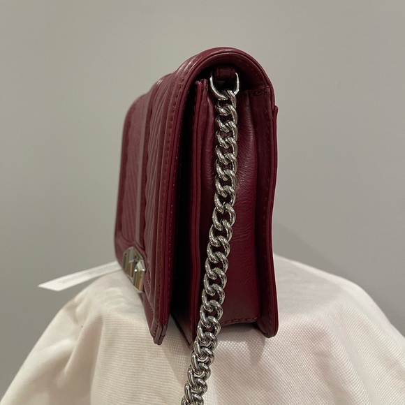 Rebecca Minkoff quilted Love cross body in pinot noir - Picture 5 of 11
